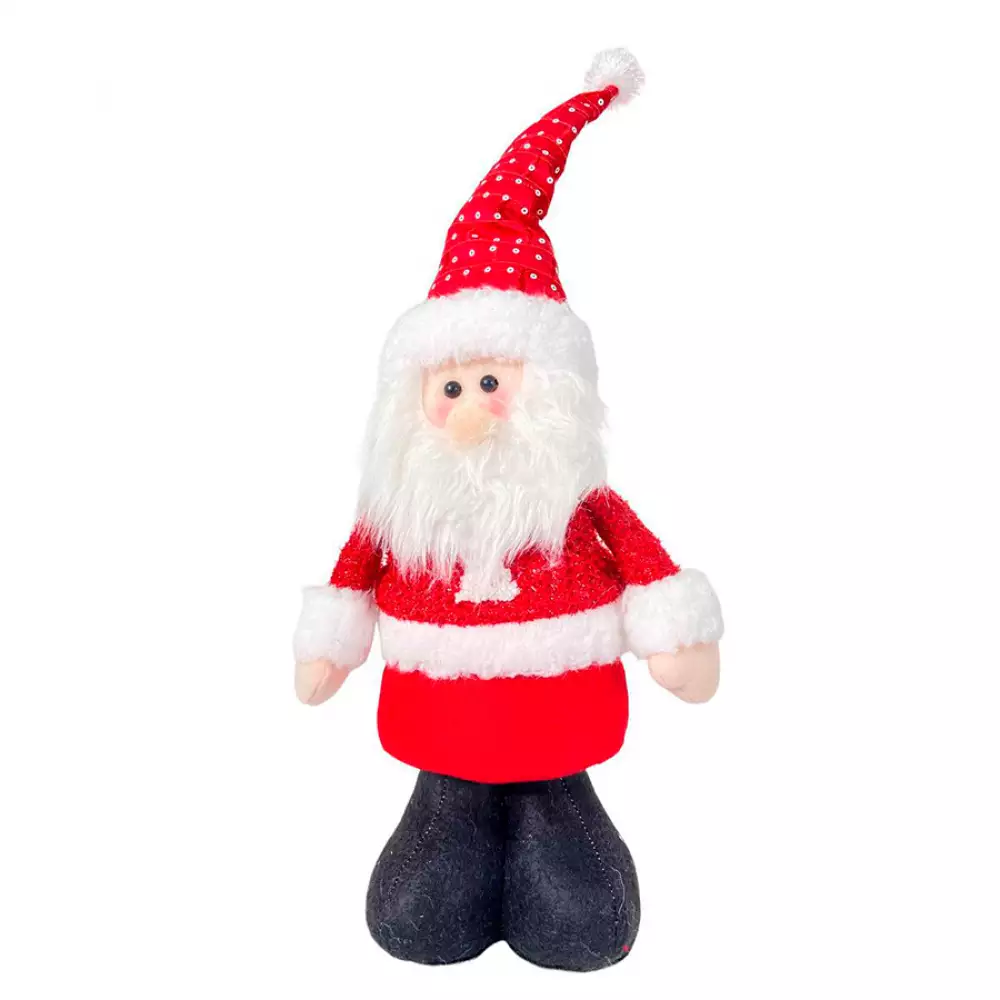 Muñeco Santa Parado Bajo Rojo-Blanco 15X7.5X34Cm Santini 150-8000500A