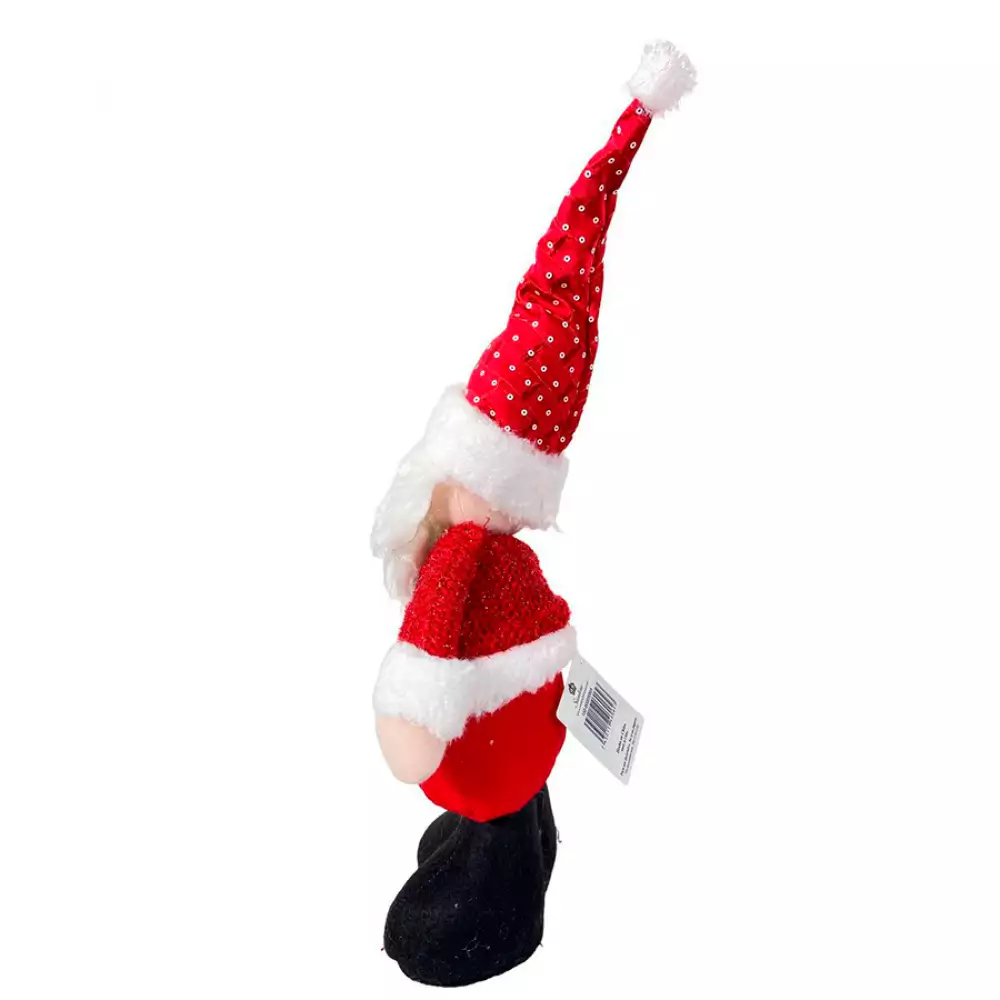 Muñeco Santa Parado Bajo Rojo-Blanco 15X7.5X34Cm Santini 150-8000500A