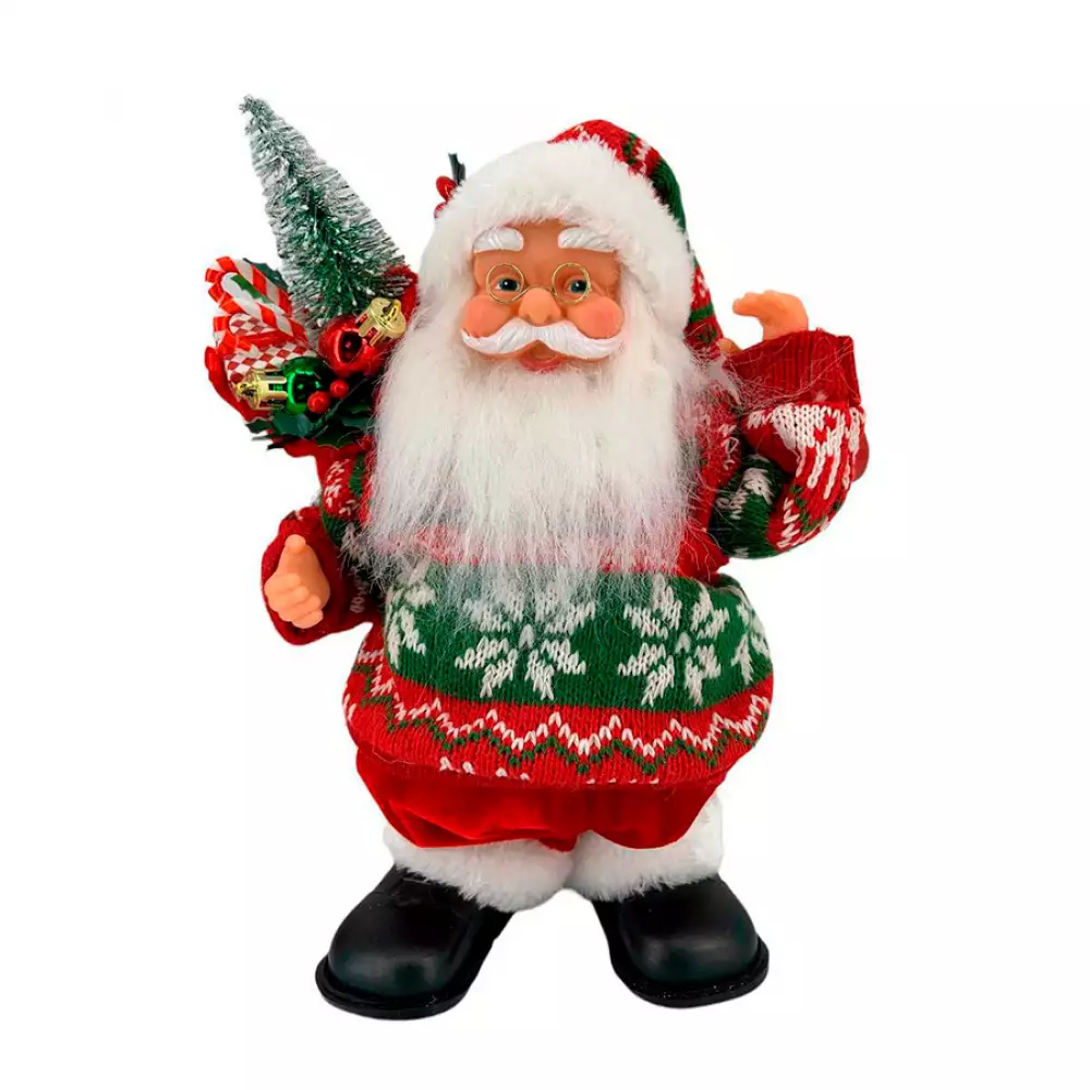 Muñeco Santa Parado con Música y Movimiento Santini