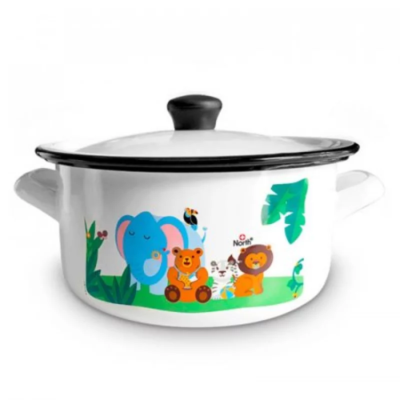 Olla North 20 Cm Blanco Acero Esmaltado 1901