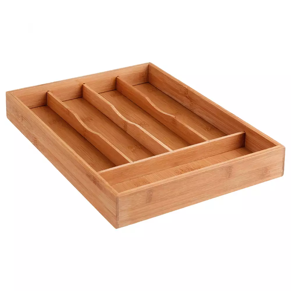 Organizador 5 Five Para Cubiertos X5 Espacios En Bamboo 115242