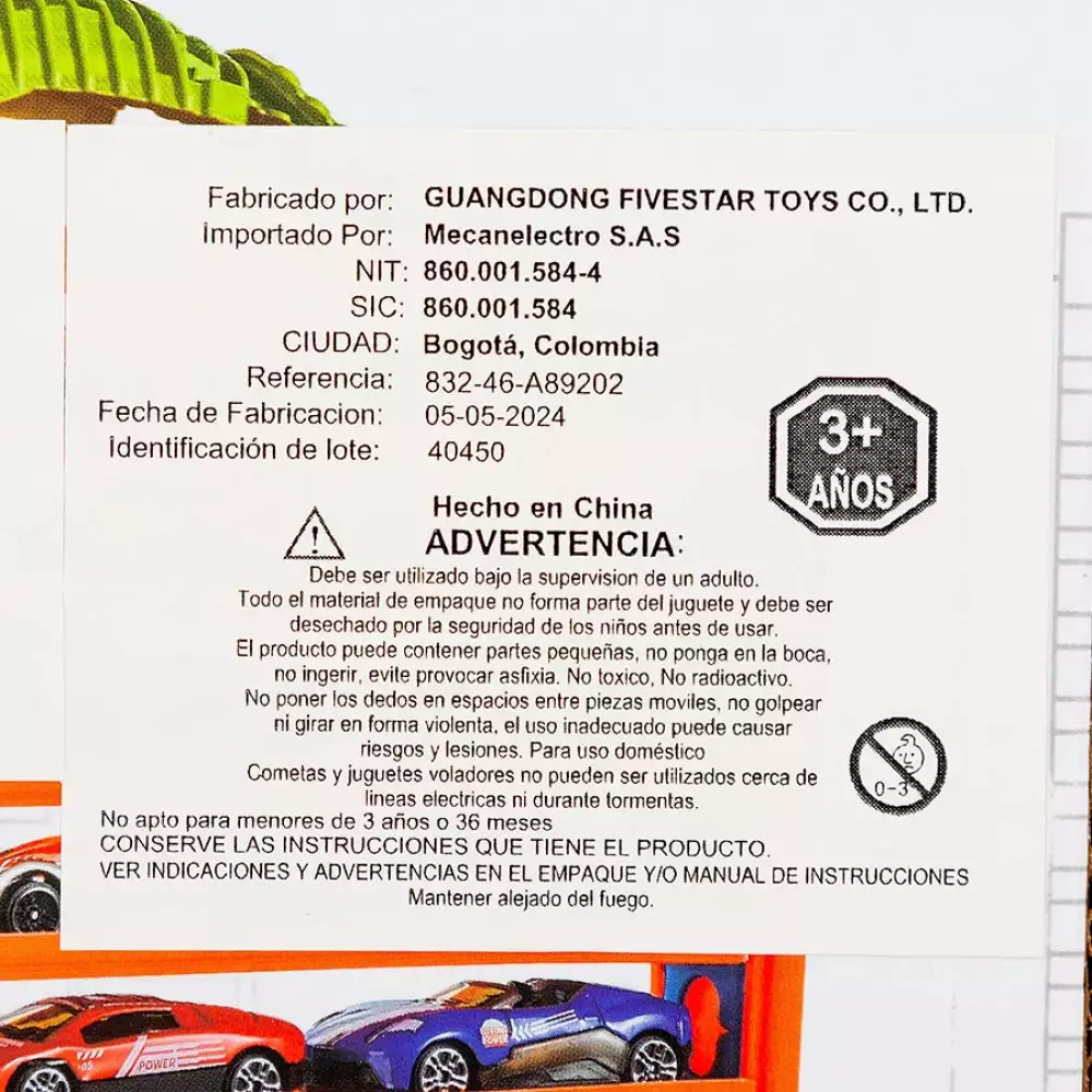 Organizador Carros Maypa 44X6Cm Plastico