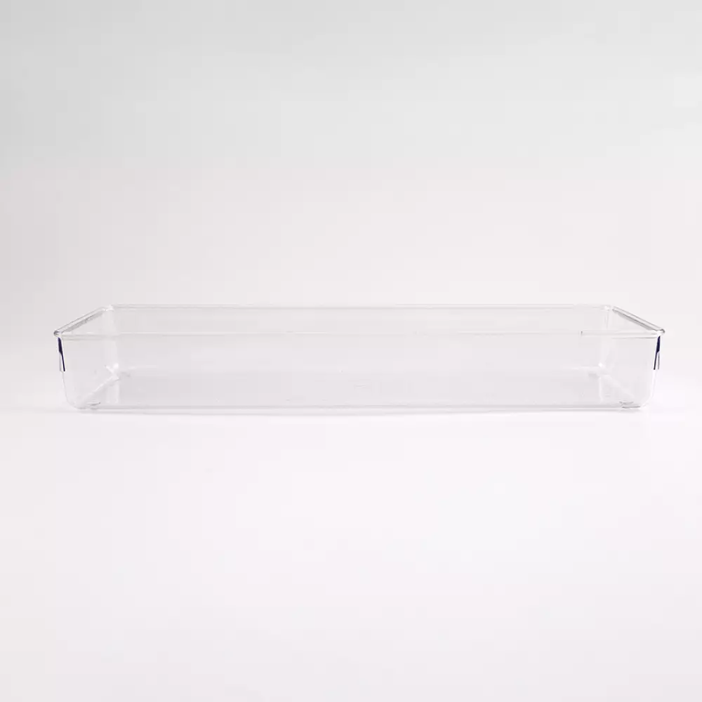 Organizador Plasticforte 15X5X37Cm Translucido Plastico 12539