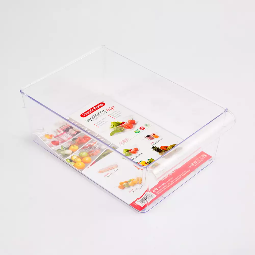 Organizador Plasticforte 23X15X37Cm Translucido Plastico 12547