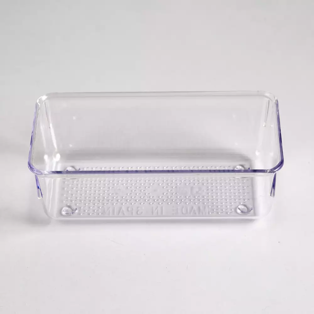 Organizador Plasticforte 7X5X15Cm Translucido Plastico 12536