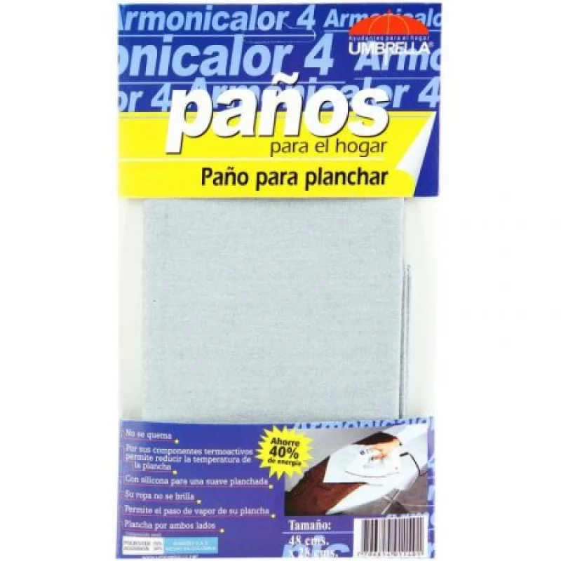 Paño Para Planchar Umbr 48 X 28Cm Ahorrador Gris