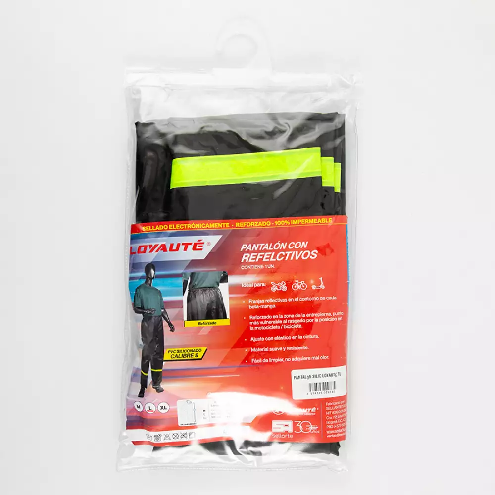 Pantalon Impermeable Reflectivo L Pvc Pantsilic Tl
