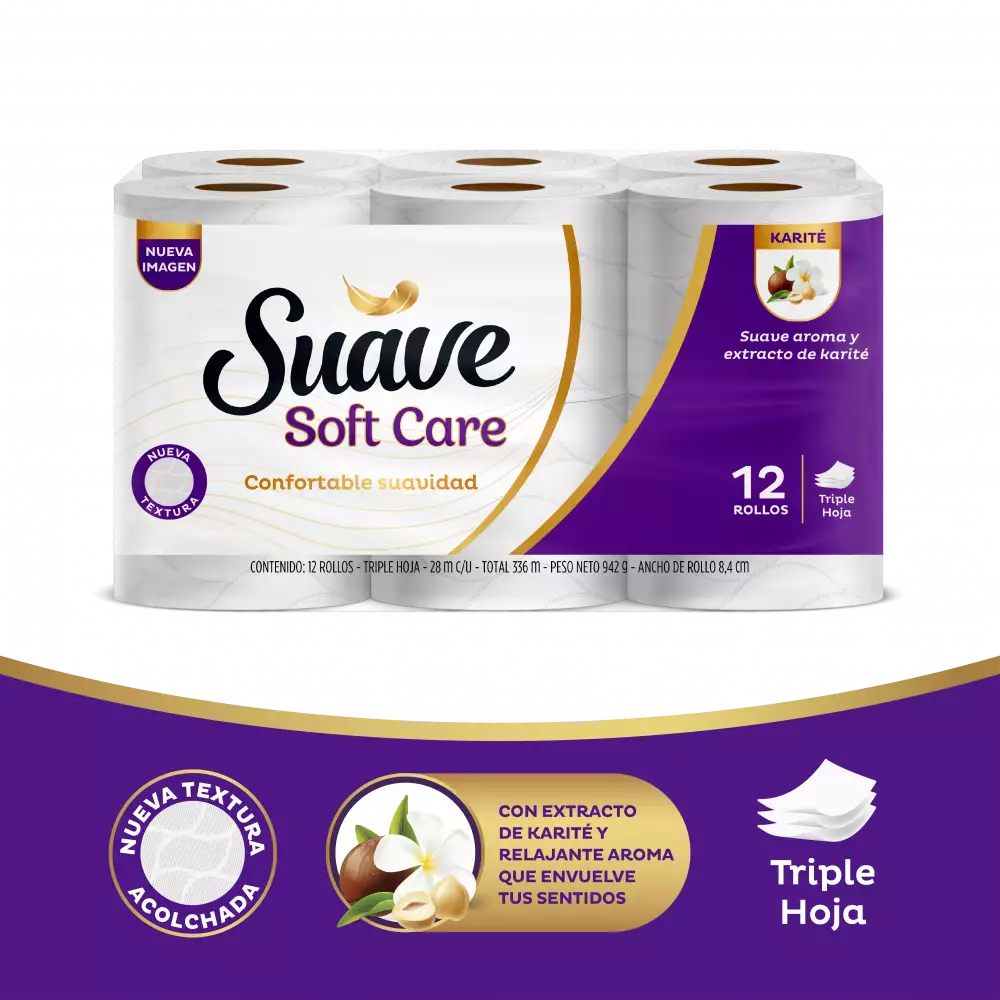 Papel Higienico Suave Soft Care 20Cm 12 Ud 100330925