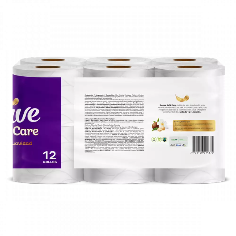 Papel Higienico Suave Soft Care 20Cm 12 Ud 100330925