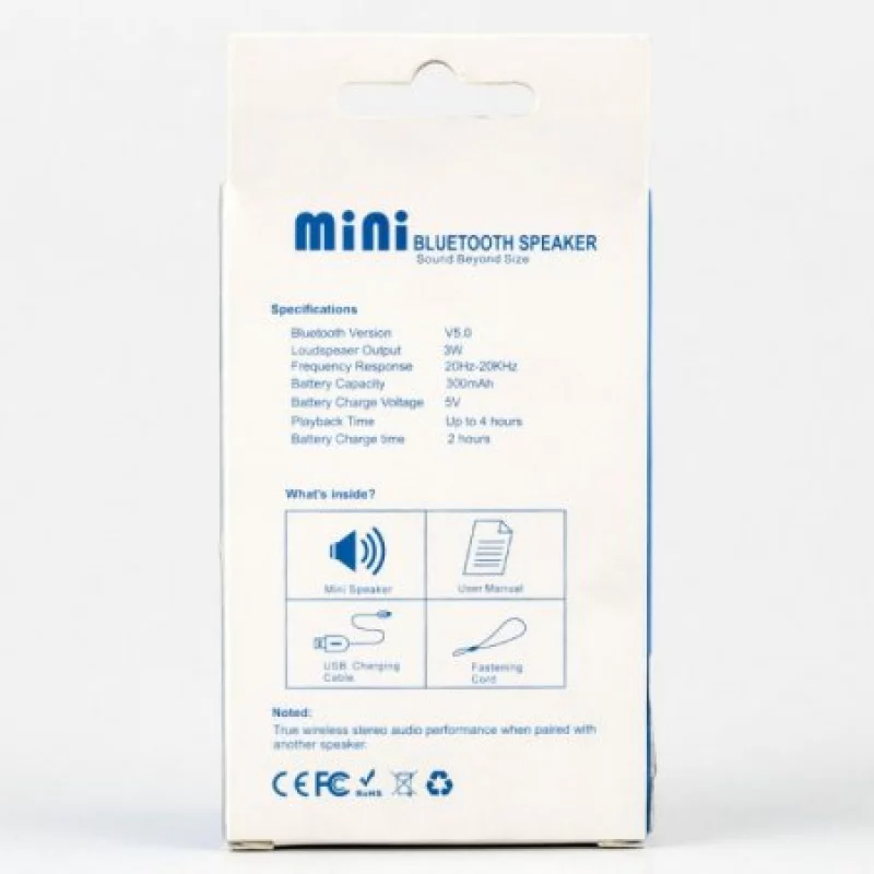 Parlante Mec4870 3 W Mini Recargable Inalámbrico