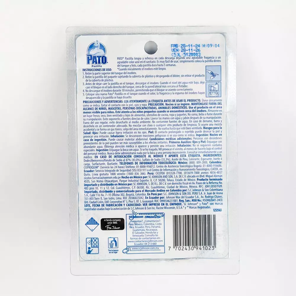 Pastillas Pato 24 Unds Brisa Marina 370717