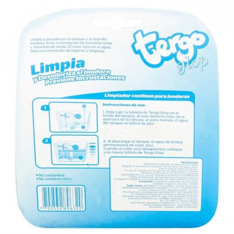 Pastillas Tergo Glop 5405010302 Blister 3 Un 144 Gr