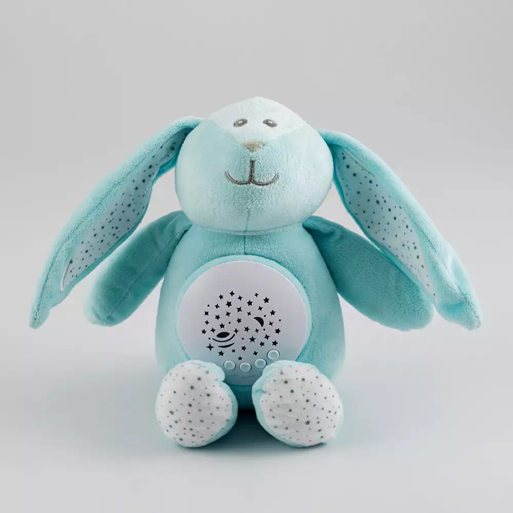 Peluche Maypa Con Luz Y Musica 9X13Cm Azul Oscuro Plastico