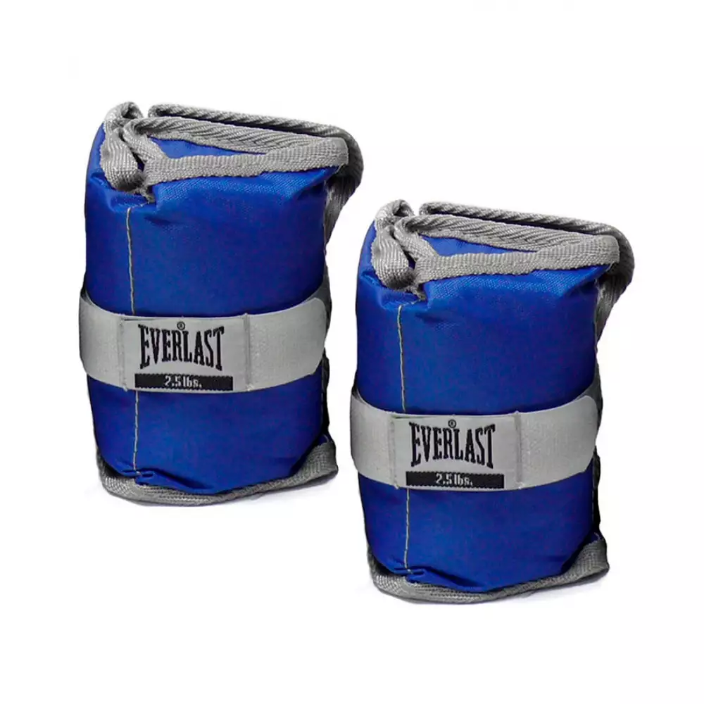 Pesas Everlast Muneca-Tobillo 18X12X12Cm Azul 5 Lb 2 Pz Texti