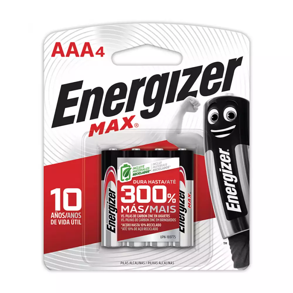 Pila Energizer  Aaa X4 Alcalina