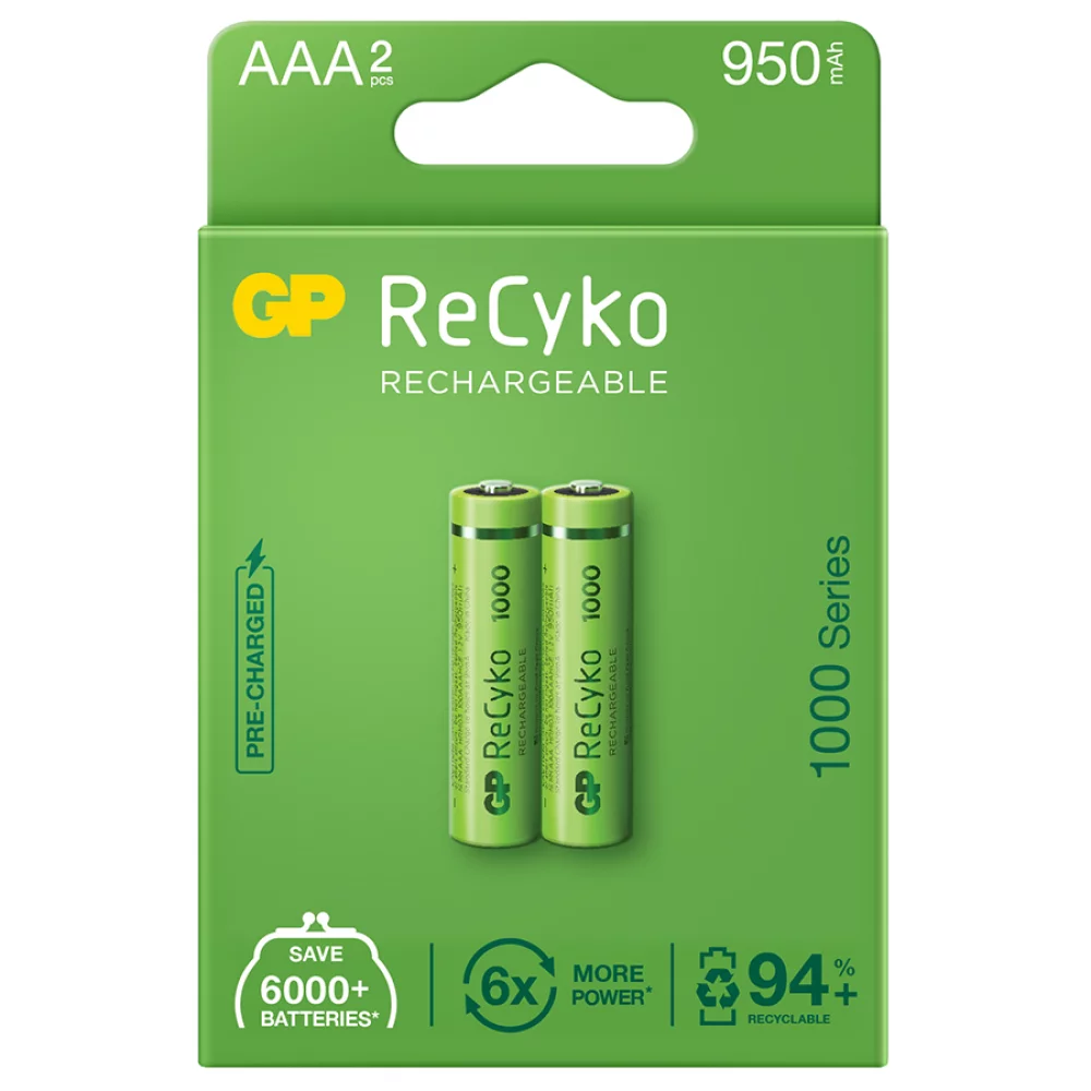 Pila Gp Recargable Aaa 950 Mah X 2 Unidades 100Aaahc C2