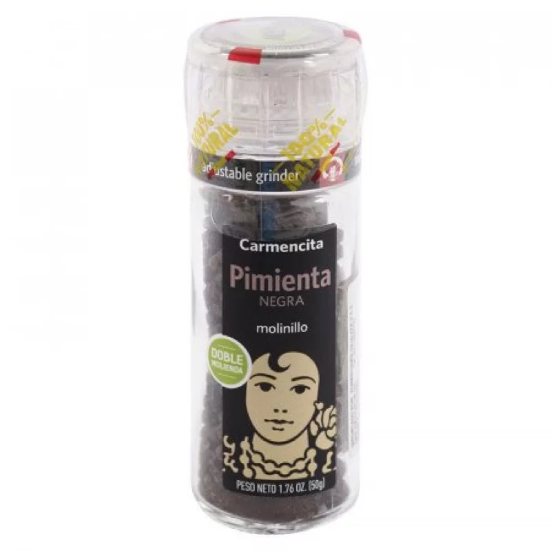 Pimienta Negra Carmencita Molinillo 50 Gr 1261-1