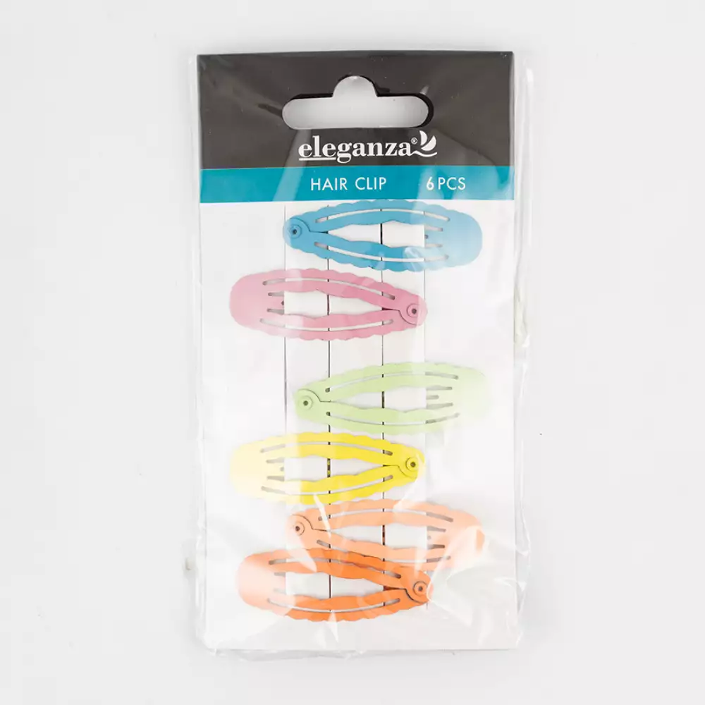 Pinzas Para El Cabello Eleganza 6Pz En Metal surtido 1
