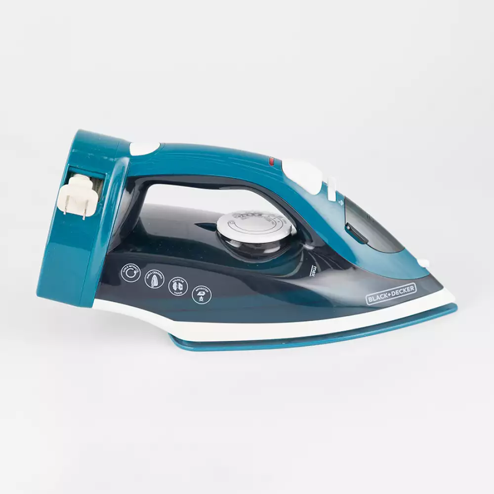 Plancha Black And Decker Cable Retractil Azul 1200
