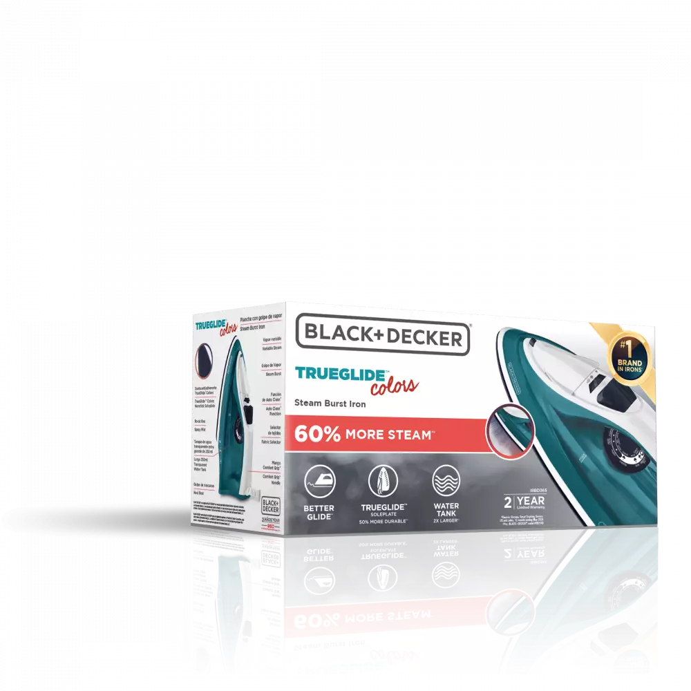 Plancha de Ropa Black + Decker Vapor Trueglide Azul IRBD300