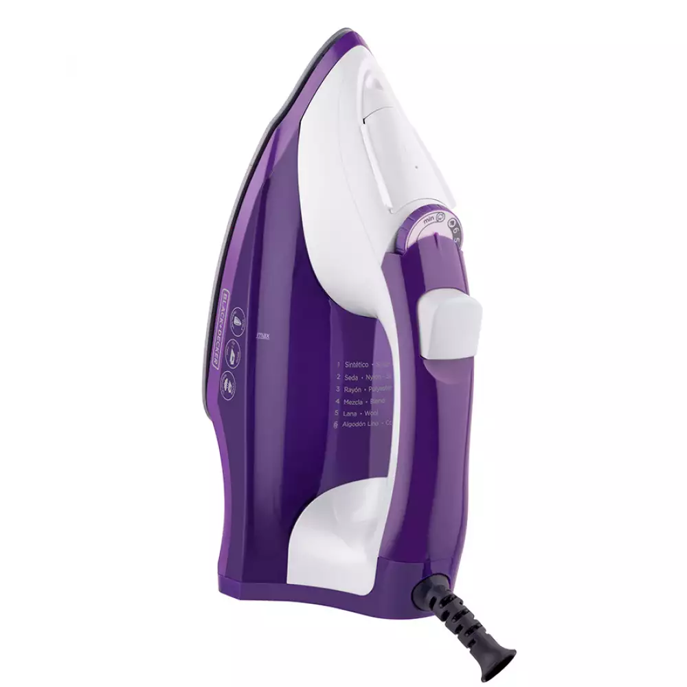 Plancha Horizontal Black And Decker Morado 1200 W Ir1840