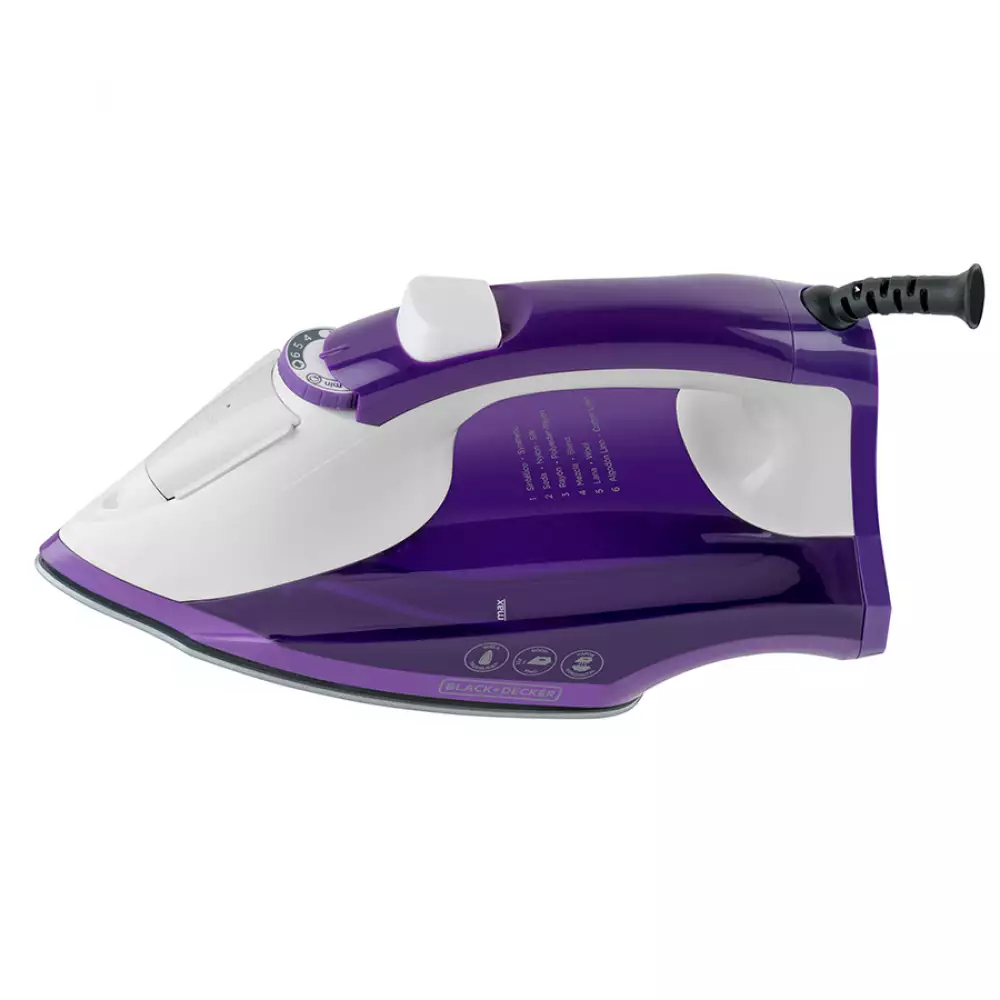Plancha Horizontal Black And Decker Morado 1200 W Ir1840