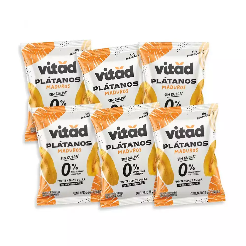 Platanitos Vitad 104227   6 Unds  144 Gr  Maduro