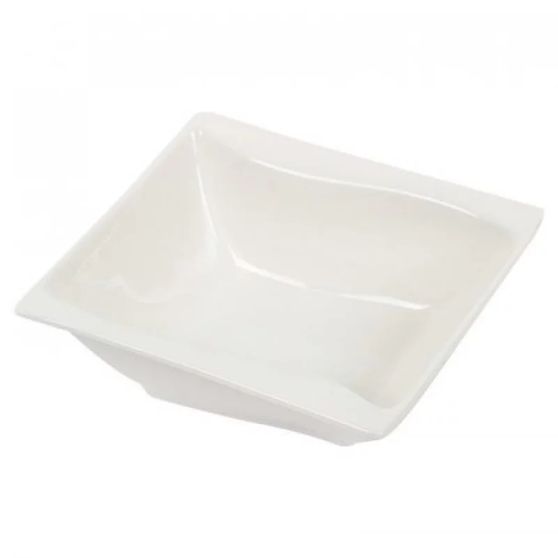 Plato Servir Cuadrado Expressions Tabletops-Blanco