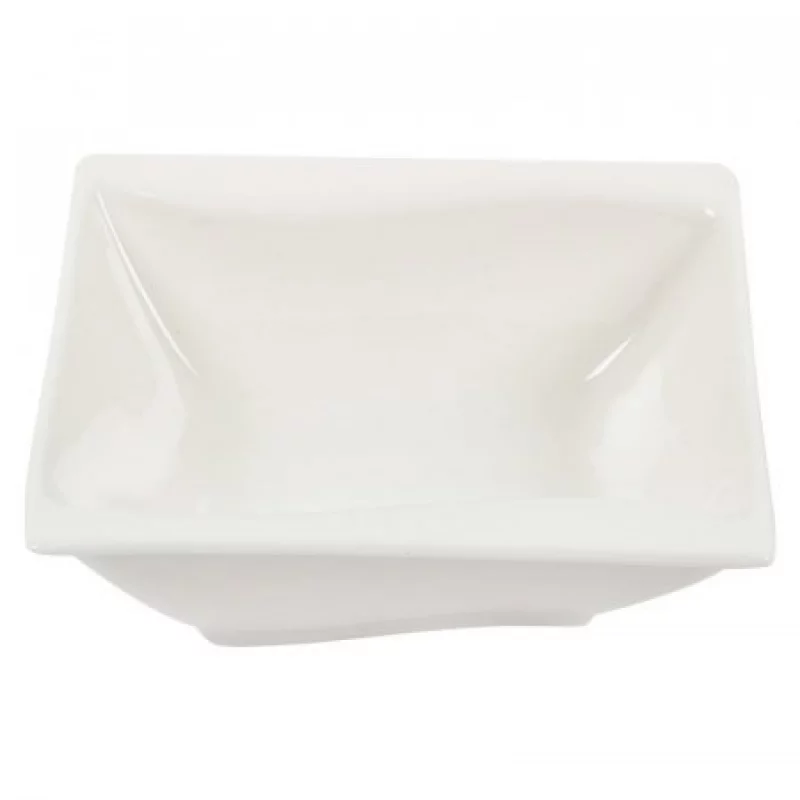 Plato Servir Cuadrado Expressions Tabletops-Blanco