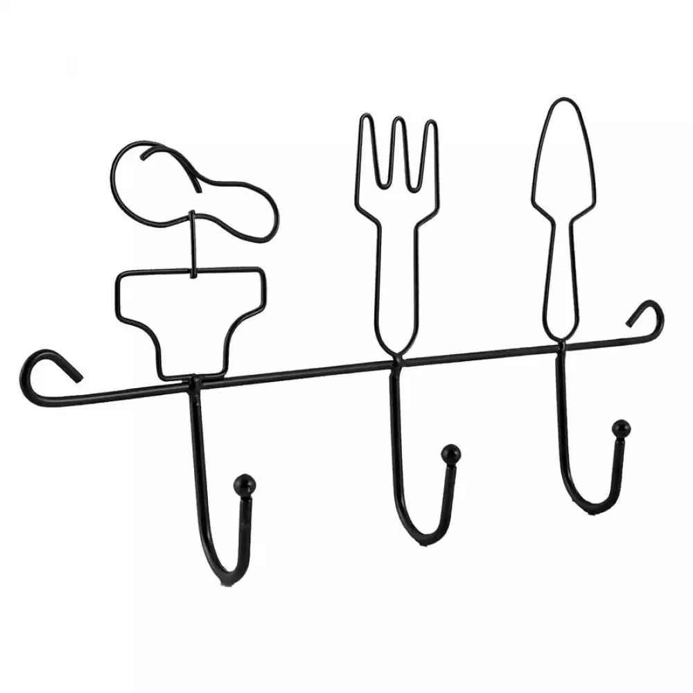 Porta utensilios concepts 17.5x28.5x4 cm metalico plata