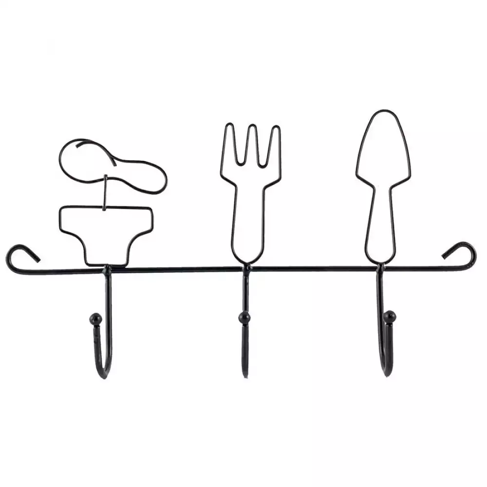 Porta utensilios concepts 17.5x28.5x4 cm metalico plata