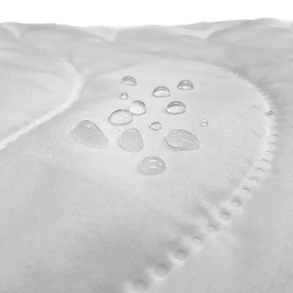 Protector De Colchón King Acolchado Anti fluidos Blanco