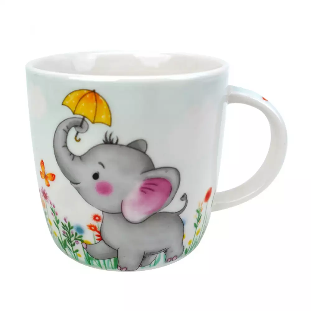 Puesto De Desayuno Expressions Elefante 4 Pz Ceramica Gd9660B-2