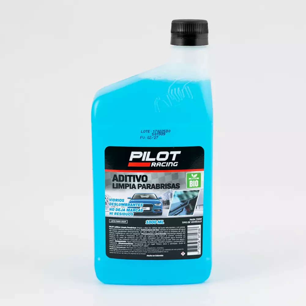 Refrigerante Rojo 1000Ml + Aditivo Limpiaparabrisas Pilot Racing X 2Unds Precio Especial