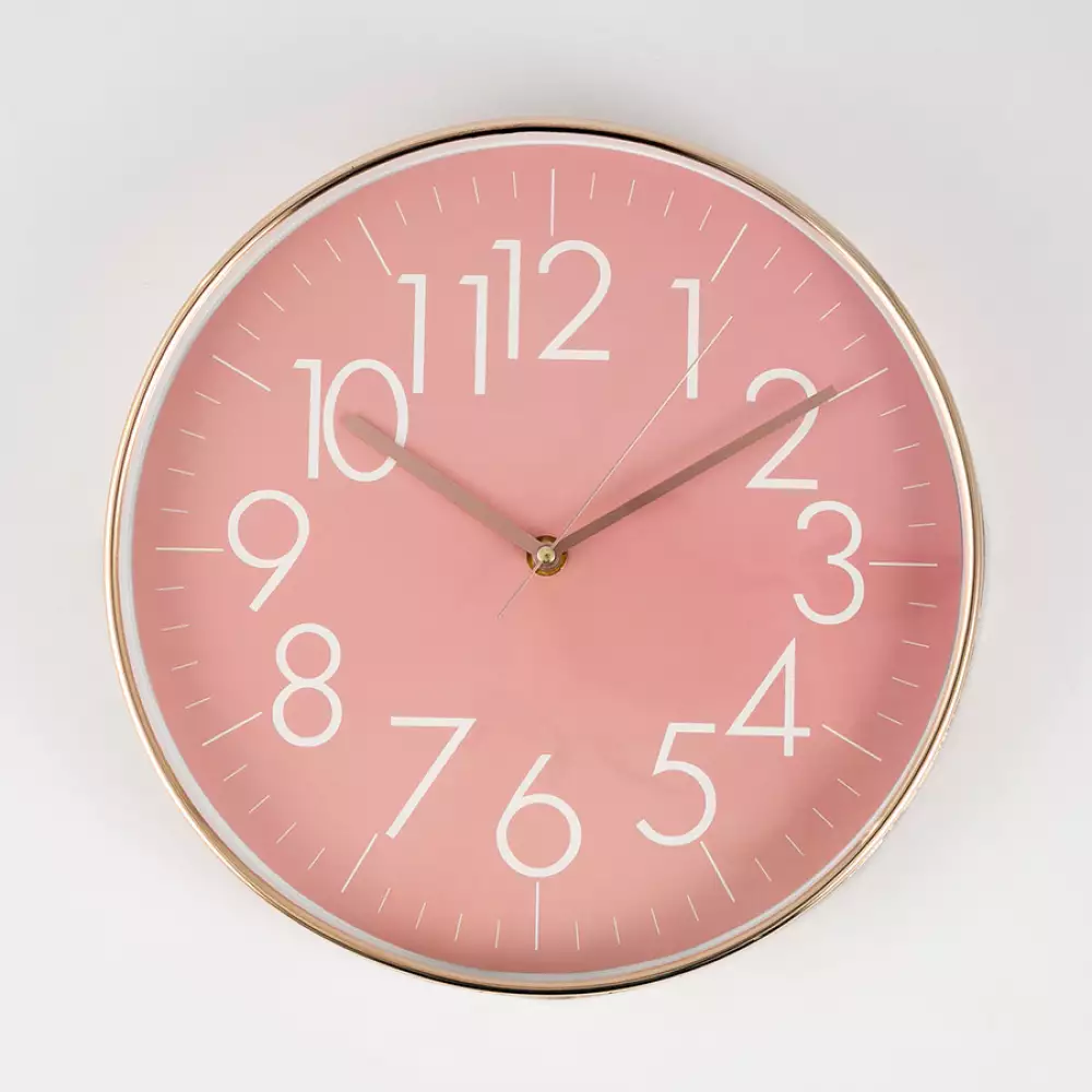 Reloj pared concepts Rose Blush 30cm cafe plastico 423-210823