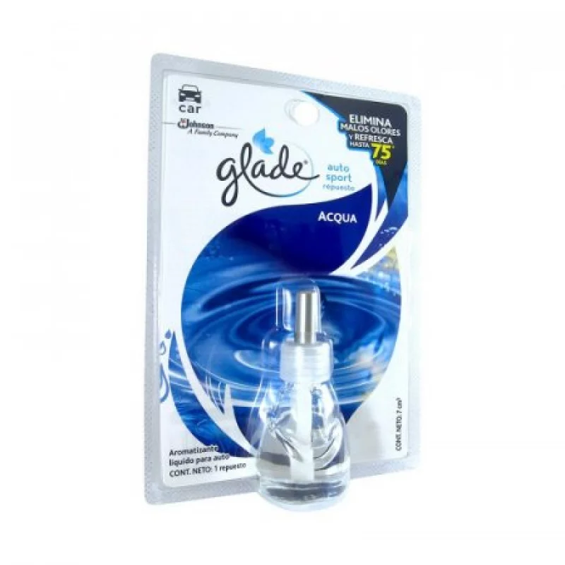 Repuesto Ambientador Glade 152032 Auto Sport Acqua 7Ml