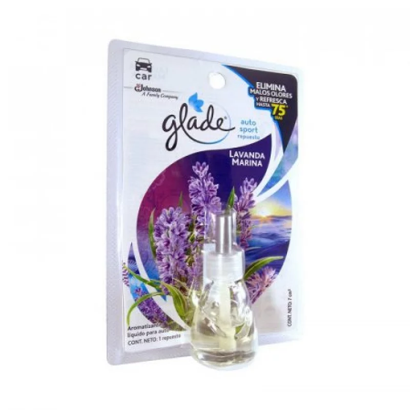 Repuesto Ambientador Glade 664890 Auto Sport Lavanda Marina 7Ml
