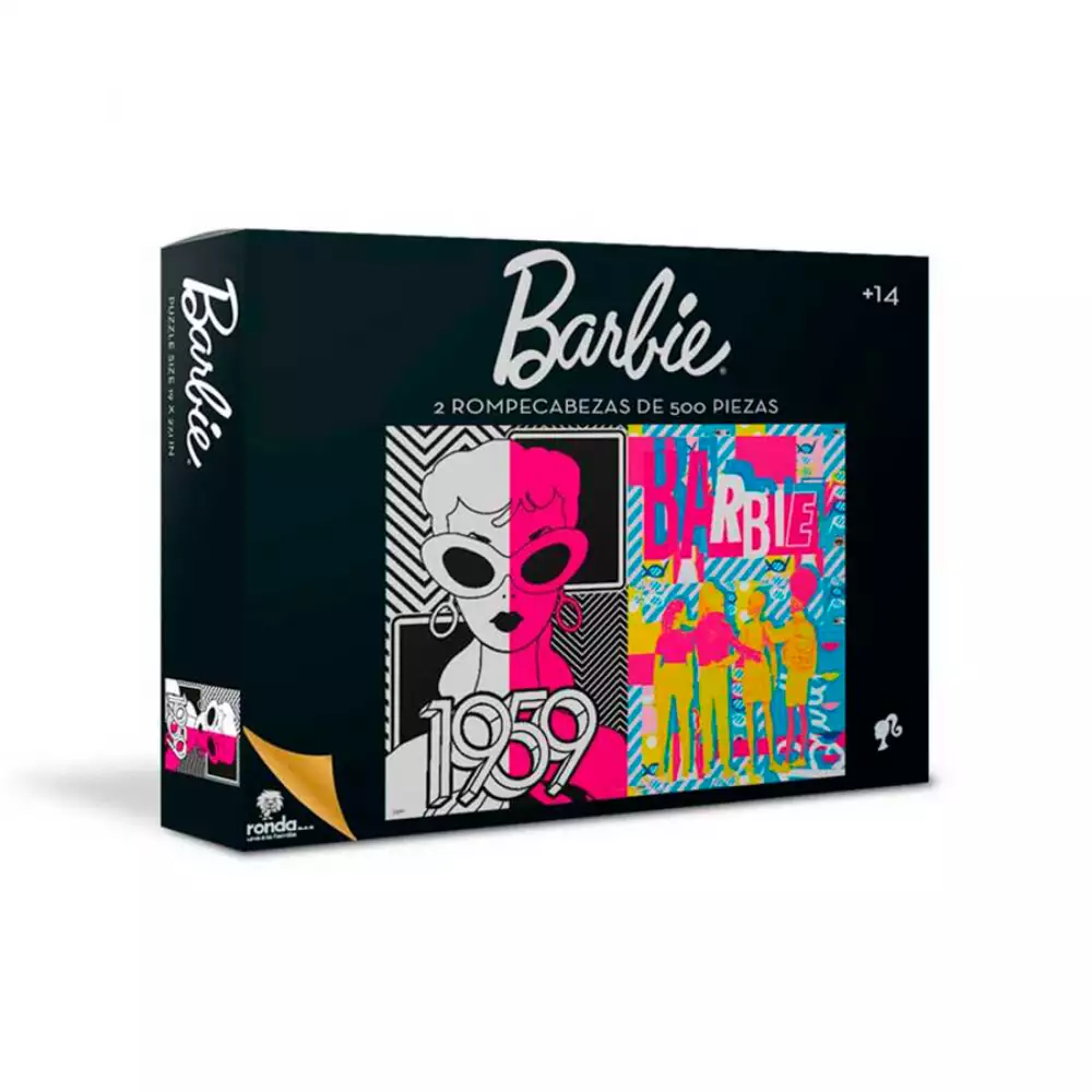 Rompecabezas 2 X 500 Pzas Barbie Ronda12442