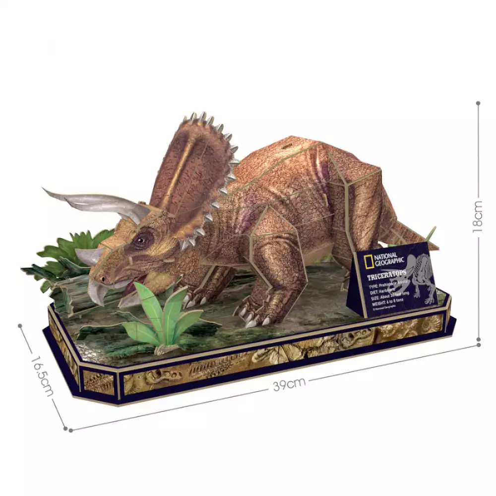 Rompecabezas Cubic Fun Triceraptos 3D