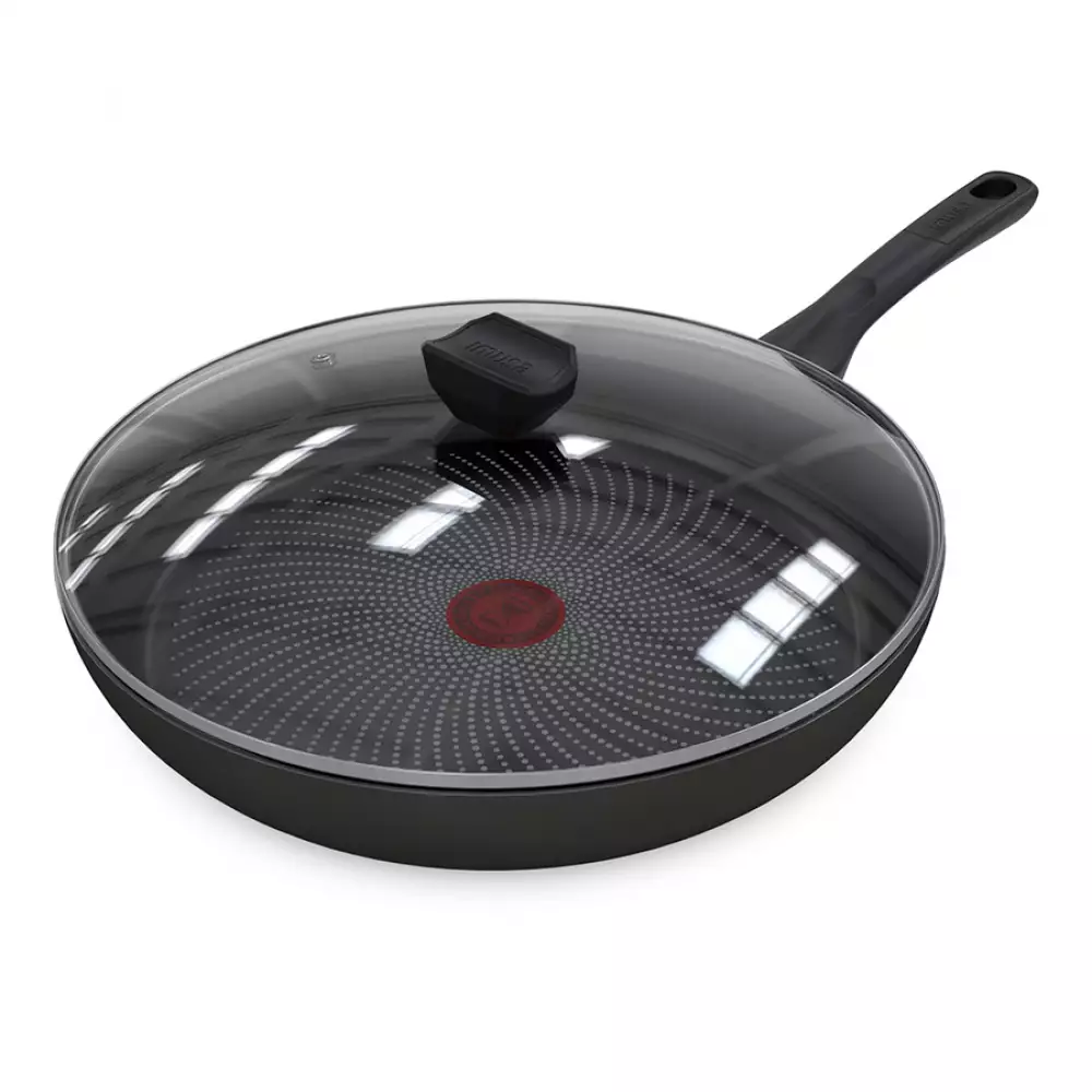 Sarten  Con Tapa Imusa Hardtitan​ 30Cm Negro Antiadherente 5861034642