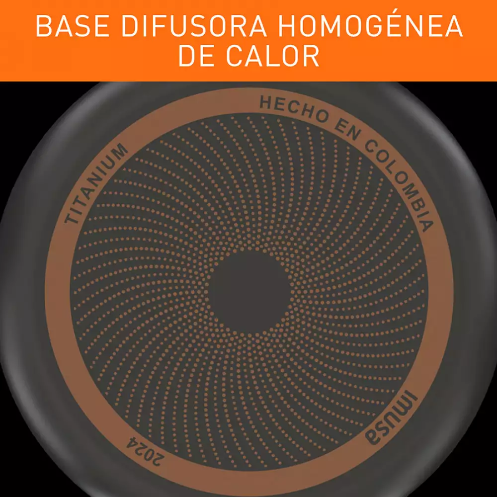 Sarten  Con Tapa Imusa Hardtitan​ 30Cm Negro Antiadherente 5861034642