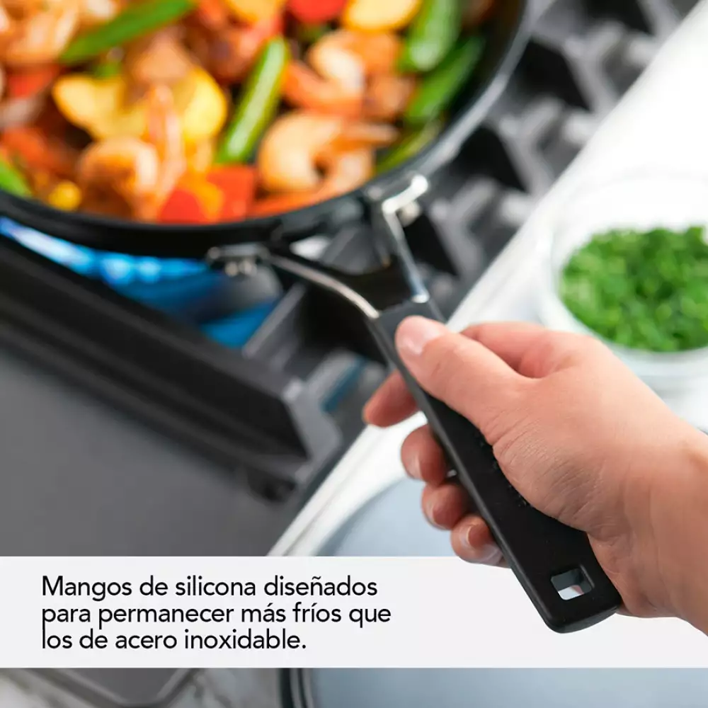 Sarten Kitchenaid 25 Cm Negro Aluminio Anodizado 84801