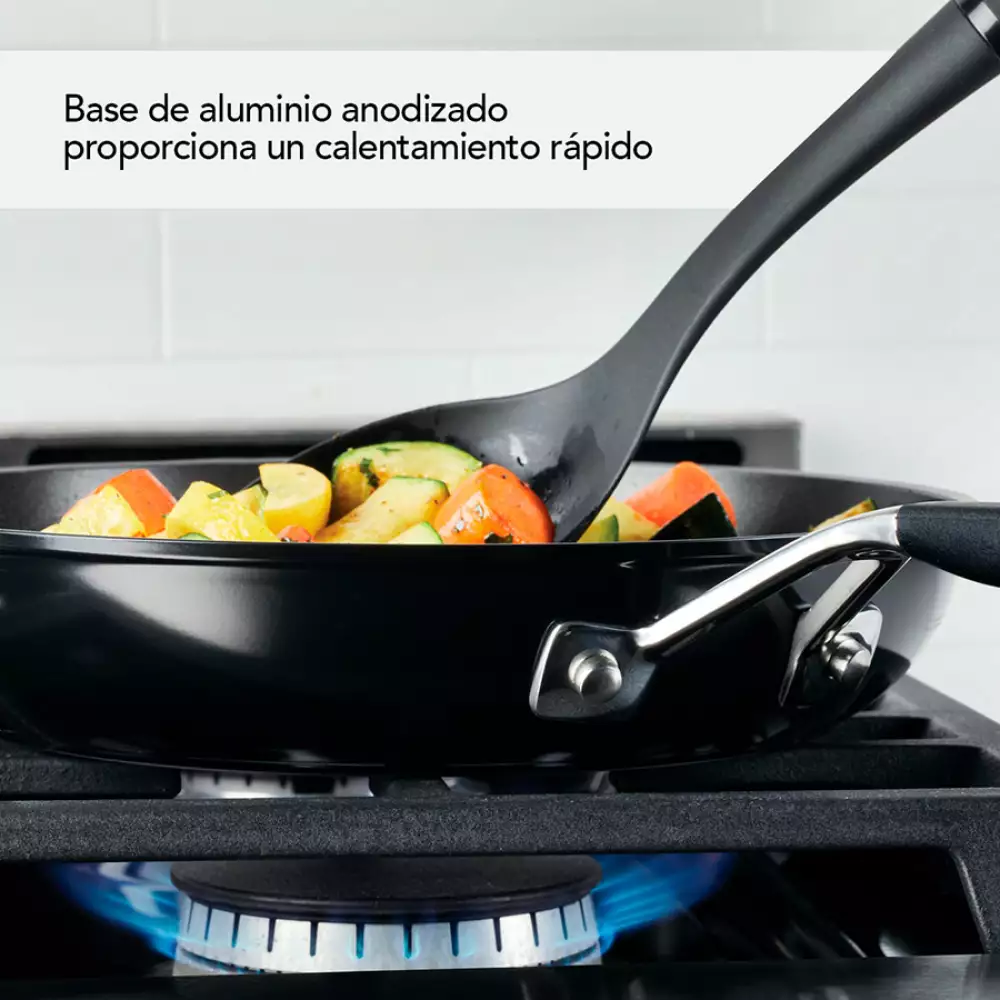 Sarten Kitchenaid 31 Cm Negro Aluminio Anodizado 84802