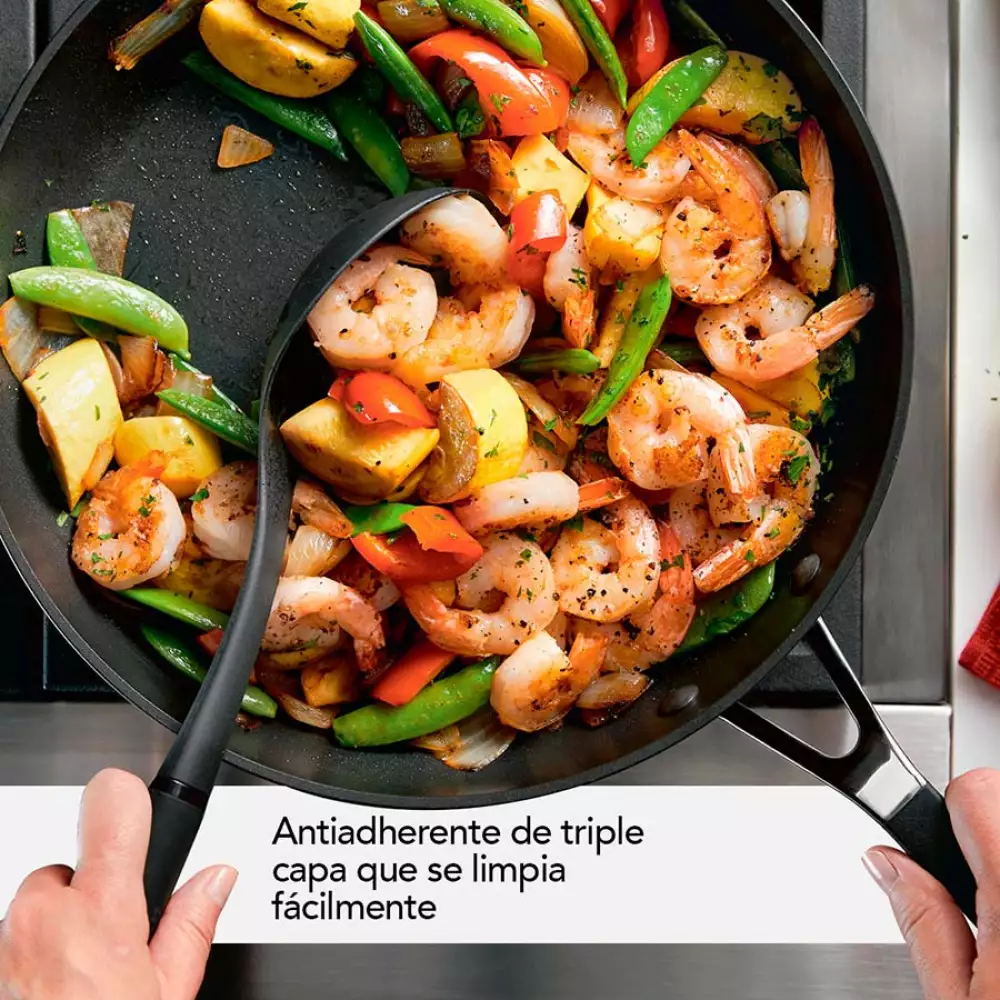 Sarten Kitchenaid 31 Cm Negro Aluminio Anodizado 84802