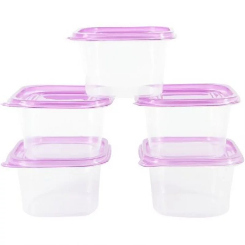 Set 15 Recipientes Plásticos Con Tapa