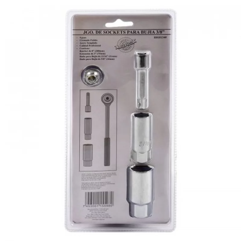 Set 4 Piezas Copa Bujías Best Value