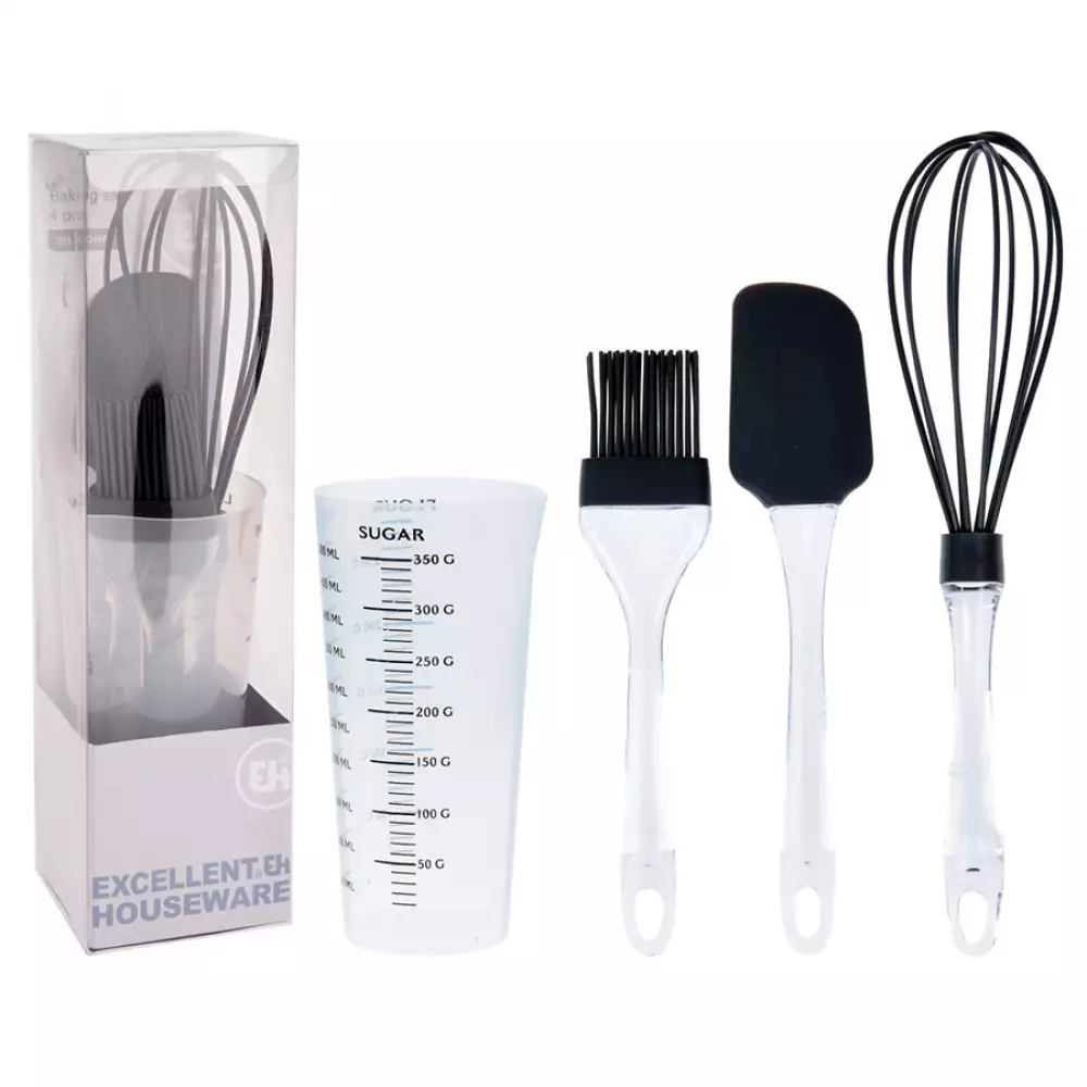 Set Reposteria Excellhouse Transparente 4 Pz Plastico 1704834