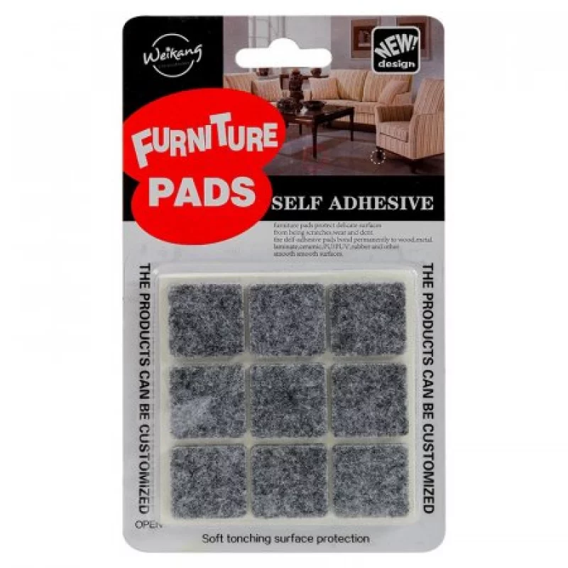 Set X 18 Fieltros Autoadhesivos Weikang Wk-18 -Gris