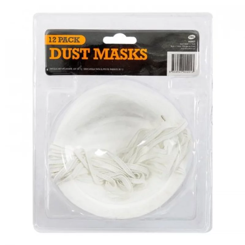 Set X12 Mascaras Anti Polvo Hg0027-Blanco