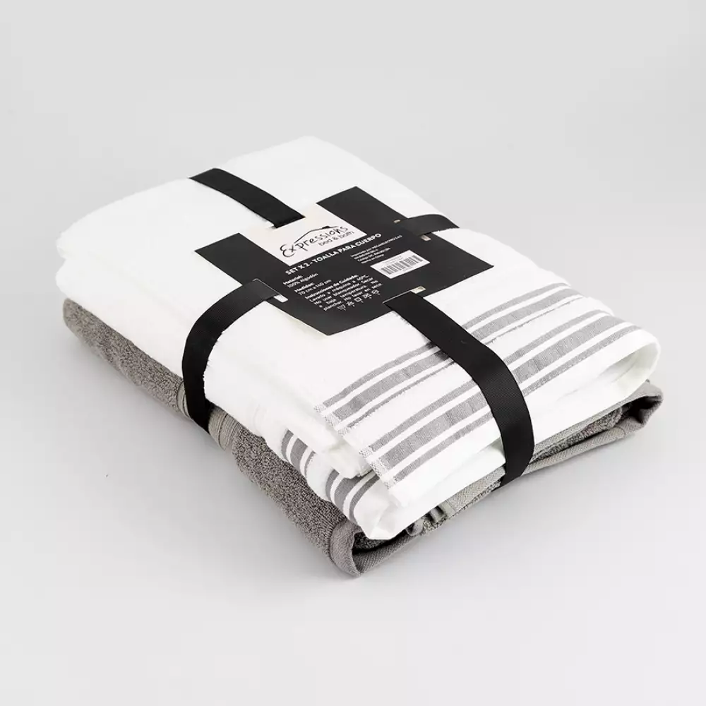 Setx2 Toallas Bano Expressions Collection 550Gsm B .01 Lb Embeli